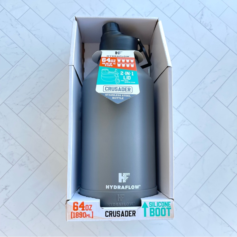 Hydraflow 64-Ounce Double Wall Stainless Steel Bottle